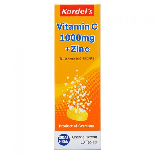 Kordel's Effervescent Vitamin C 1000mg + Zinc - 10 tablets