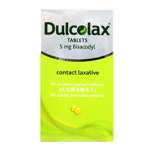 Dulcolax Contact Laxative Tablets - 30 Enteric Coated Tablets x 5 mg