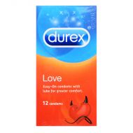 Durex Love Condom - 12 Easy-On Condoms With Lube