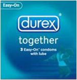 Durex Together Condom - 3 Easy-On Condoms With Lube