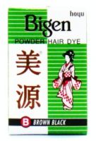 Hoyu Bigen Permanent Powder Hair Color (B) Brown Black - 6 gm