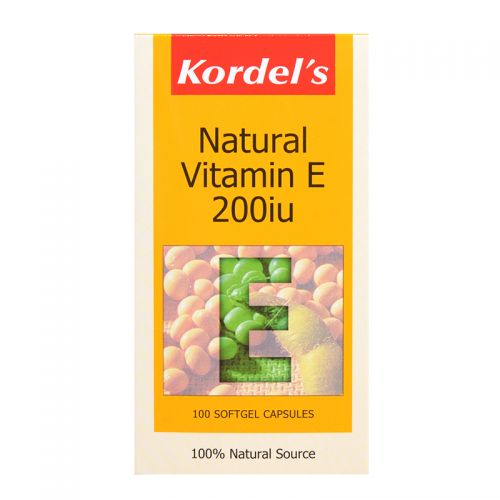 Kordel's Natural Vitamin E 200iu - 100 Softgel