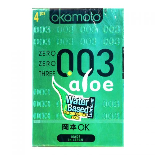 Okamoto 0.03 Aloe Condoms - 4 Pieces