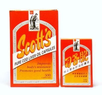 Scott's Pure Cod Liver Oil Capsules - 100 Capsules