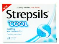 Strepsils Cool (Soothing and cooling effect) - 24 Antiseptic Lozenges