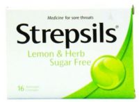 Strepsils Lemon & Herb Sugar Free - 24 Antiseptic Lozenges