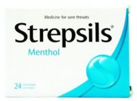 Strepsils Menthol - 24 Antiseptic Lozenges