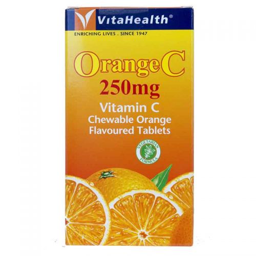 VitaHealth Orange C 250mg Vitamin C - 100 Chewable Orange Flavoured Tablets